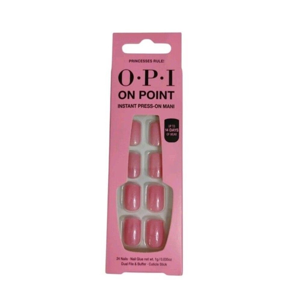 OPI On Point Instant Press On Nails, Princesses Rule!, False Nails, 24 Pieces